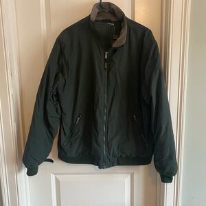 L.L. Bean Dark Green Warm Up Bomber Jacket